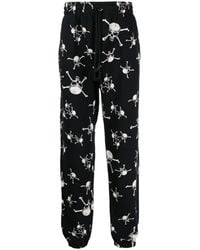 SAINT Mxxxxxx - Skull-Print Cotton Track Pants - Lyst
