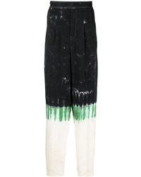 Toga Virilis - Tie-Dye Print Straight-Leg Trousers - Lyst
