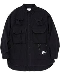 and wander - Cotton-Blend Shirt - Lyst