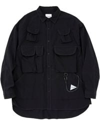 and wander - Cotton-Blend Shirt - Lyst