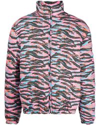 ERL - Camouflage Jacquard Padded Jacket - Lyst