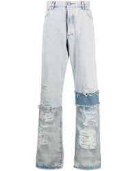 Heron Preston - Washed-denim Trousers - Lyst