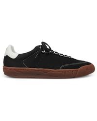 Maison Mihara Yasuhiro - Contrast-Stitching Leather Sneakers - Lyst