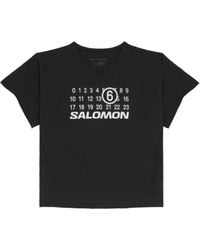 MM6 MAISON MARGIELA X SALOMON - X Salomon Logo-Print T-Shirt - Lyst