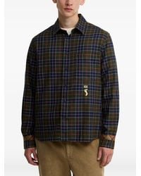 Barbour - X Paul Smith Tartan-Pattern Embroidered-Logo Shirt - Lyst