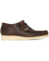 Clarks - Wallabee Leather Lace-Up Derby Shoes - Lyst