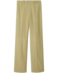 Burberry - Straight-leg Tailored Wool Trousers - Lyst