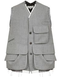 Maison Margiela - Cargo Wool Vest - Lyst