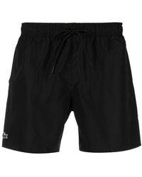 Lacoste - Swim Shorts Black/green - Lyst