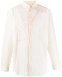 Post Archive Faction PAF - Semi-sheer Zip-pocket Shirt - Lyst