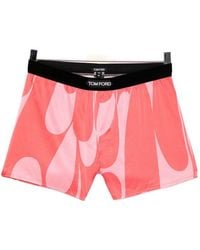 Tom Ford - Abstract-Print Silk-Blend Boxer Shorts - Lyst