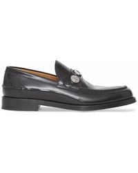 Burberry - Fred Logo-Stud Loafers - Lyst