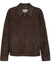 Canali - Zip Suede Jacket - Lyst