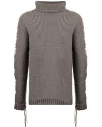 Boris Bidjan Saberi - Whipstitch-Detail Merino Jumper - Lyst