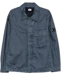 C.P. Company - 50 Fili Wax Zipped Lens Overshirt - Lyst