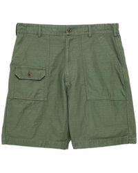 Engineered Garments - Patch-Pocket Cotton Shorts - Lyst