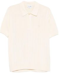 Lacoste - Fluid Ribbed Knit Polo Collar Sweater - Lyst