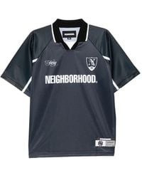 Neighborhood - Logo-Print V-Neck T-Shirt - Lyst