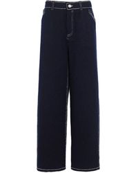 Barrie - Contrast-Stitch Wool Trousers - Lyst