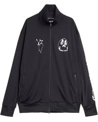 Y-3 - X Adidas Graphic-Print Zip-Up Sweater - Lyst