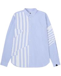 Dover Street Market - X Kei Ninomiya Patchwork Striped Shirt - Lyst
