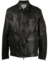 Yohji Yamamoto - Zip-up Leather Jacket - Lyst