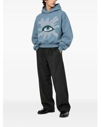 House of Errors - Eye-Print Ribbed-Trim Hoodie - Lyst