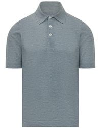 Brunello Cucinelli - Polo À Col Rayé - Lyst