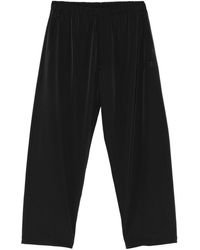MM6 by Maison Margiela - Logo-Embroidered Trousers - Lyst