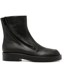 Ann Demeulemeester - Zip-up Leather Ankle Boots - Lyst