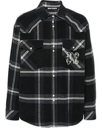 Palm Angels - Monogram Check Overshirt - Lyst