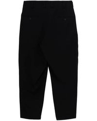 Yohji Yamamoto - Pleated Tapered Tailored Trousers - Lyst