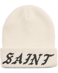 SAINT Mxxxxxx - Logo-Appliqué Beanie Hat - Lyst