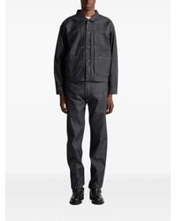 TAIGA TAKAHASHI - Pleated Cinch-Back Denim Jacket - Lyst