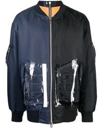 TAKAHIROMIYASHITA TheSoloist. - Oversized Two-Tone Flight Jacket - Lyst
