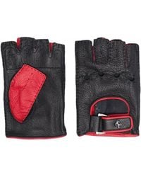 Ferrari - Prancing Horse Leather Driving Gloves - Lyst
