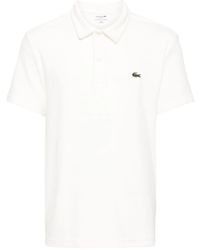 Lacoste - Logo-Appliqué Velvet Polo Shirt - Lyst