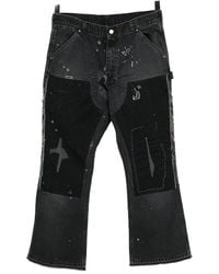SAINT Mxxxxxx - Patchwork Bootcut Jeans - Lyst