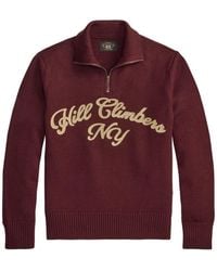 RRL - Quarter-Zip Wool Sweater - Lyst
