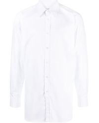 dunhill - Long-Sleeves Cotton Shirt - Lyst