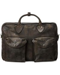 RRL - Medium Leather Briefcase - Lyst