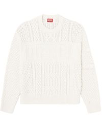 DIESEL - Crew Neck Wool Sweater - Lyst