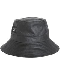 Barbour - X A.P.C Bob À Patch Logo En Coton Ciré - Lyst