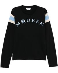 McQueen - Logo-Embroidered Sweatshirt - Lyst