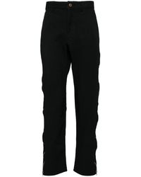 COMME DES GARÇON BLACK - Zip-Up Tapered Trousers - Lyst