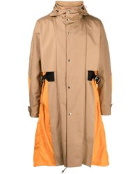 Toga Virilis - Taffeta Detachable-hood Midi Coat - Lyst