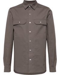 Rick Owens - Cotton Shirt Jacket - Lyst