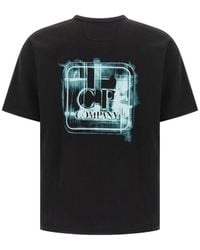 C.P. Company - Metropolis Series Mercerized Jersey Short-Sleeve Printed Badge T-Shirt - Lyst