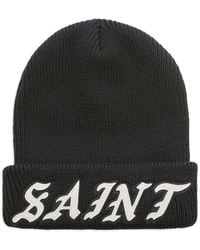 SAINT Mxxxxxx - Logo-Appliqué Beanie Hat - Lyst