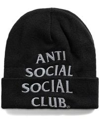 ANTI SOCIAL SOCIAL CLUB - Logo-Embroidered Beanie - Lyst